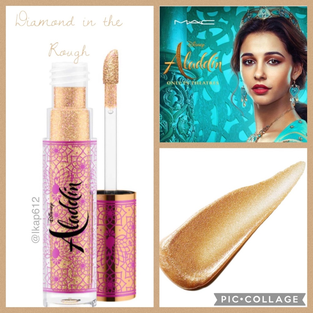 🧞‍♂️LE🧞‍♂️MAC Aladdin Collection Lip Glass- Diamond In The Rough